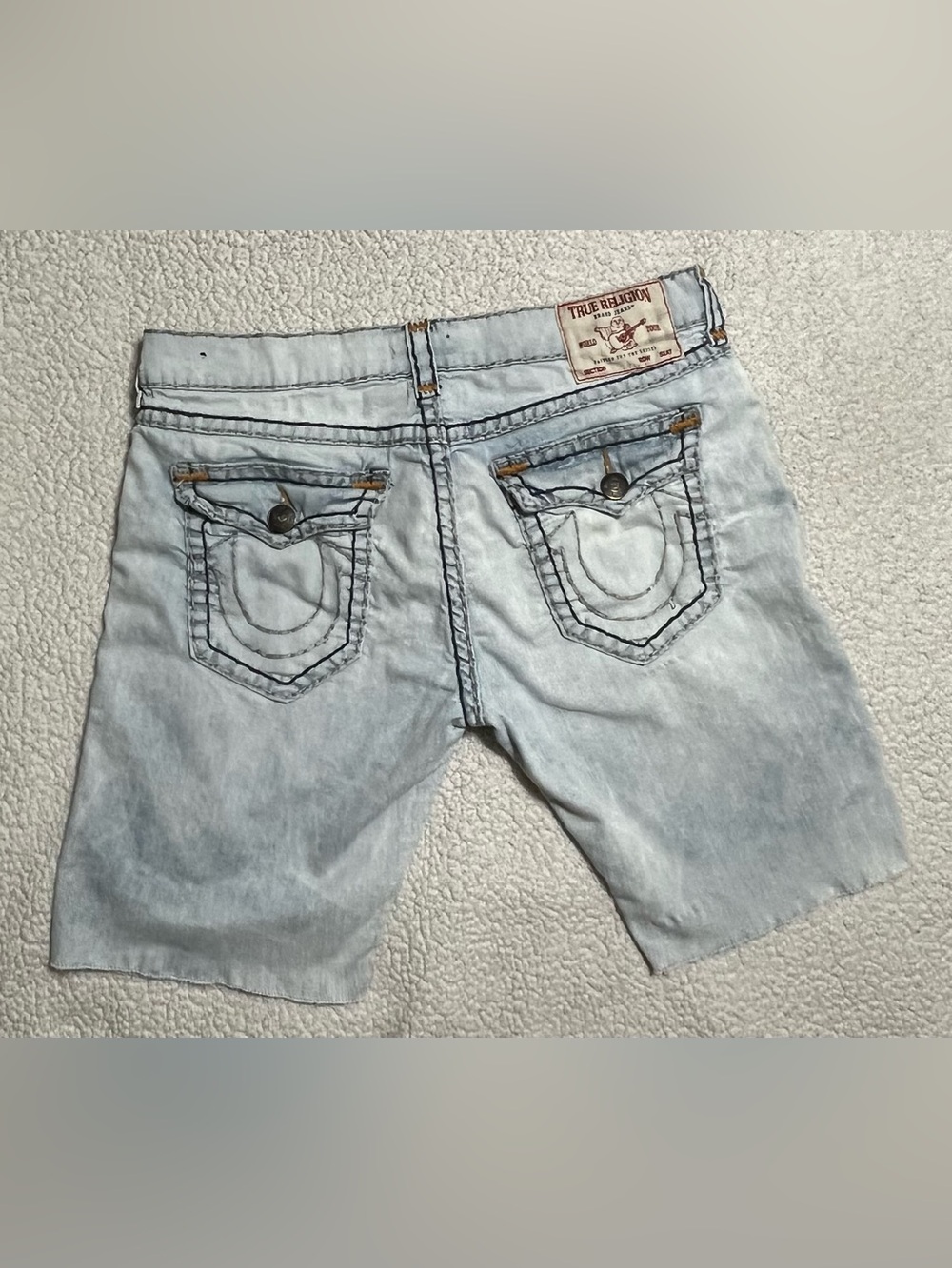 True Religion Ricky Flap Super T Denim Shorts